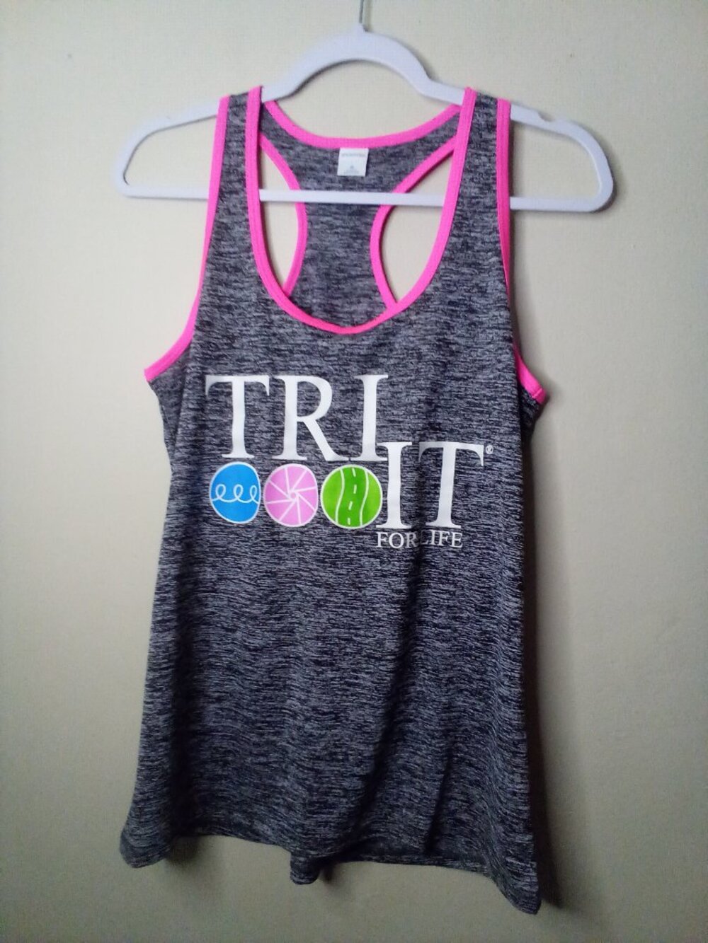 Sport Tek Tank Top Women M Active Athletic Sports Racer Back Gray